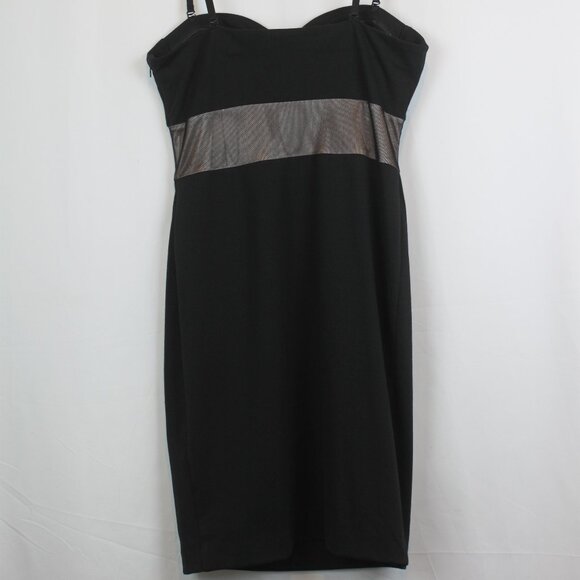 Kardashian Kollection Black Gold Tube Top Body Fitting Pencil Dress - Picture 11 of 12